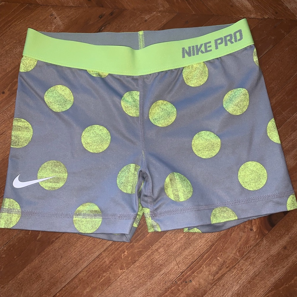 Nike Pros with a polka dot print! Size small!